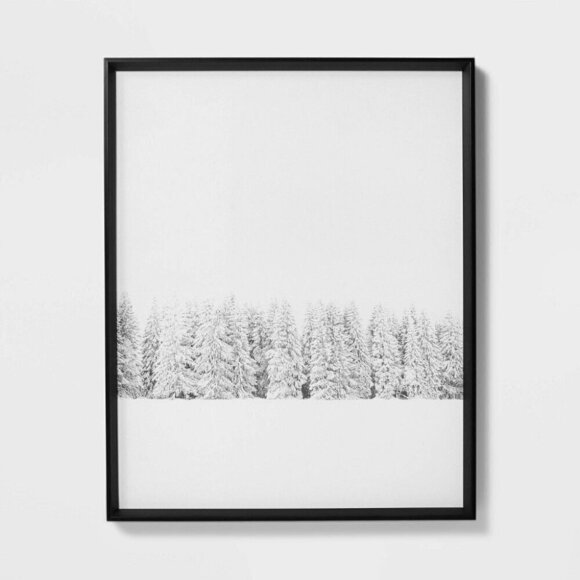 Threshold Studio McGee 24X30 Winter Trees‎ Framed Wall Art - Christmas 2023 - Picture 1 of 4